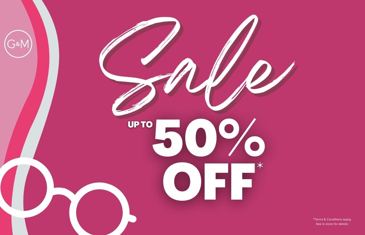 New Year Sale! Up to 50% OFF Frames & Sunglasses in-store